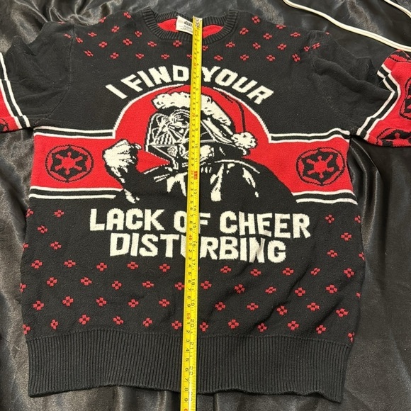 Star Wars Unisex Darth Vader I Find Your Lack of Cheer Disturbing Sweater S - Picture 6 of 7